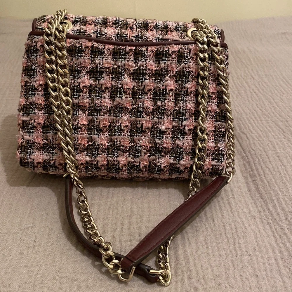 Kate Spade beautiful tweed shoulder / crossbody bag. Like new.